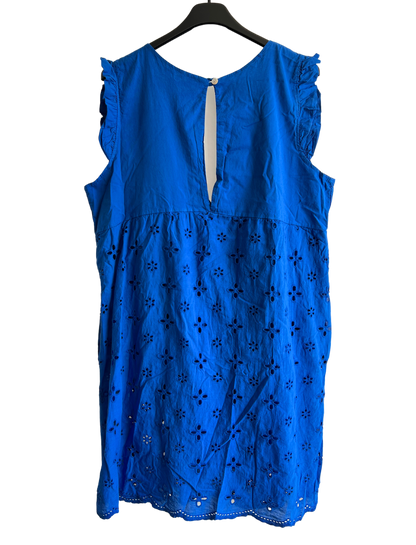 Tik Tok Summer Sleeveless V Neck Playsuit with Shorts In Royal Blue