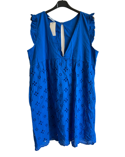 Tik Tok Summer Sleeveless V Neck Playsuit with Shorts In Royal Blue