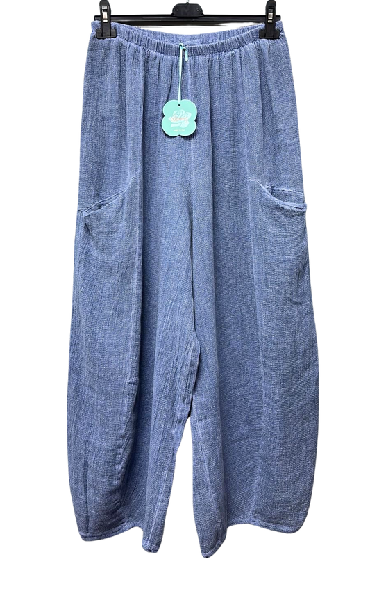 Cocoon Lightweight Summer Pants Trousers in Denim