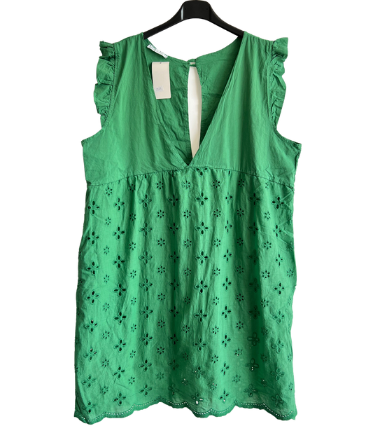 Tik Tok Summer Sleeveless V Neck Playsuit with Shorts In Green