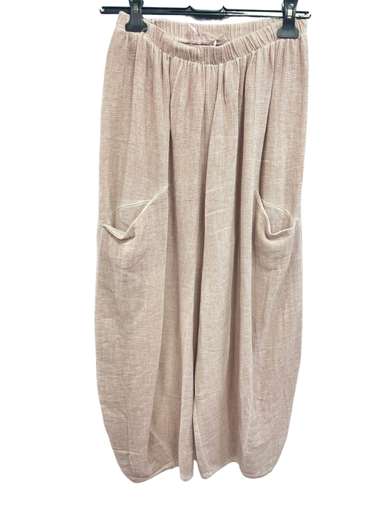 Cocoon Lightweight Summer Pants Trousers in Pink