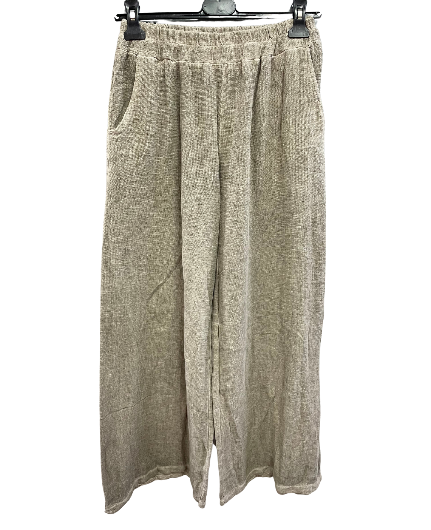 2 Pocket Summer Lightweight Wide Leg Trouser in Mocha