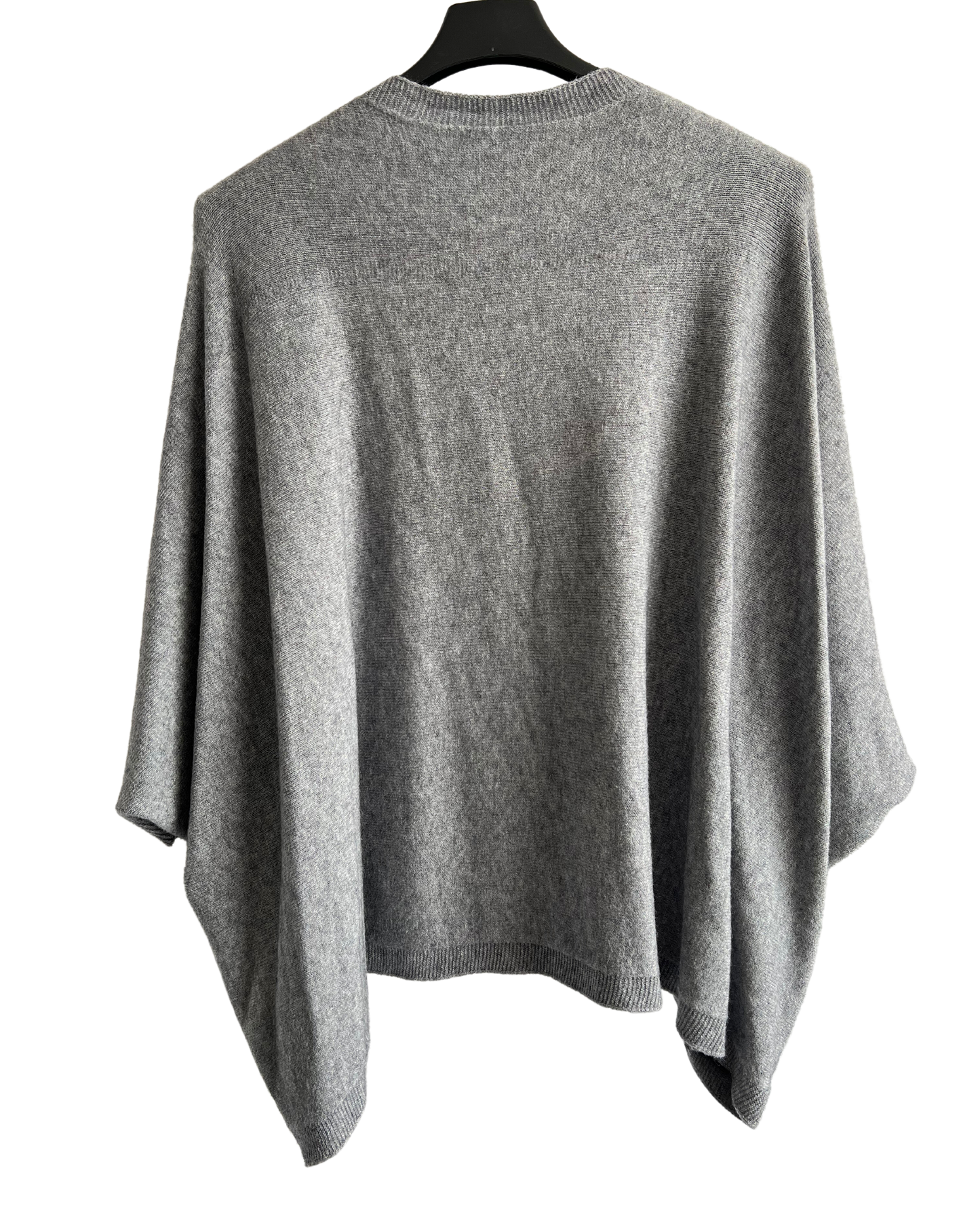 Lagenlook Soft Knit Open Front Short Cardigan in Grey