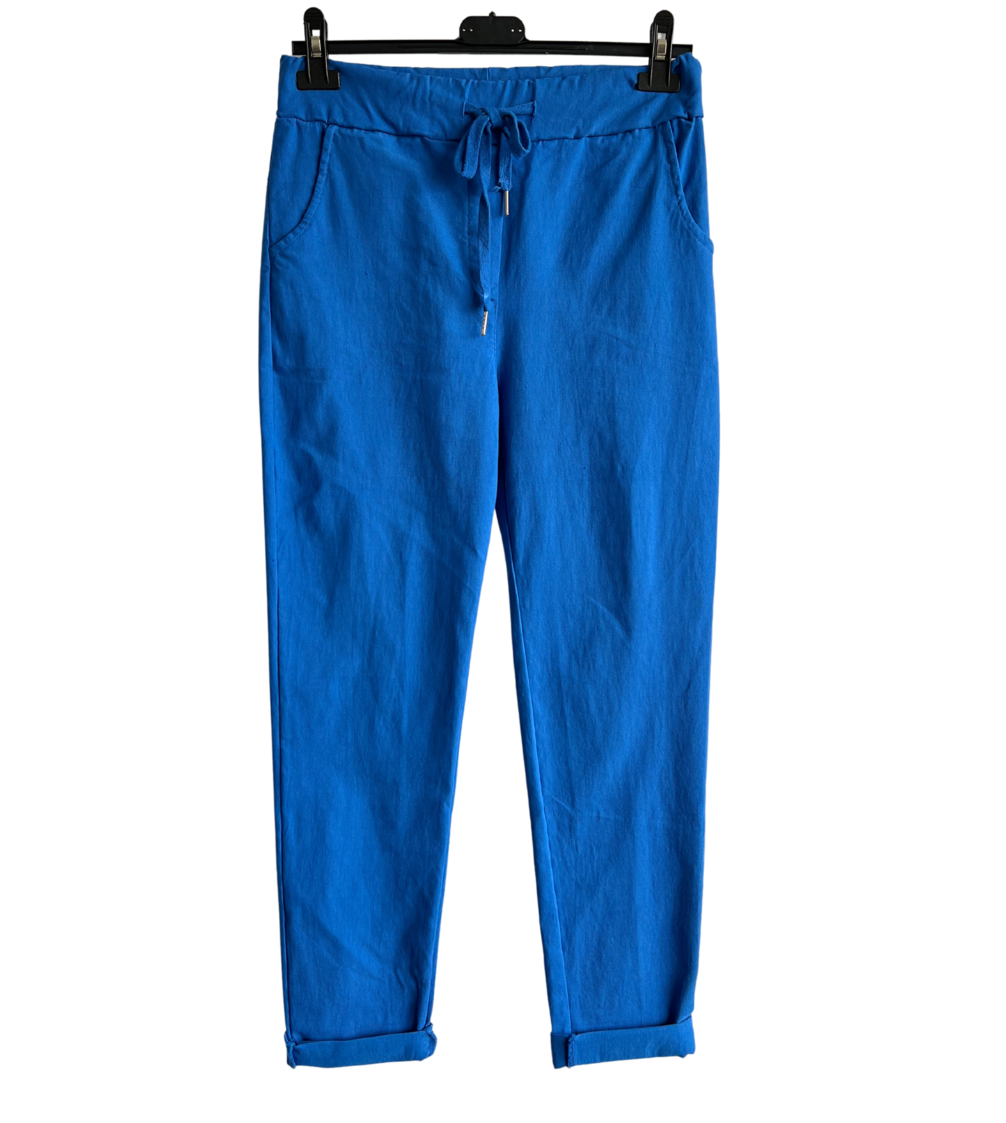 Regular Magic Stretchy Waist Pants In Royal Blue